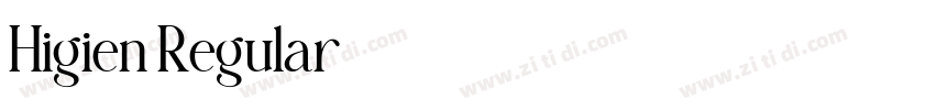 Higien Regular字体转换 Higien Regular字体转换